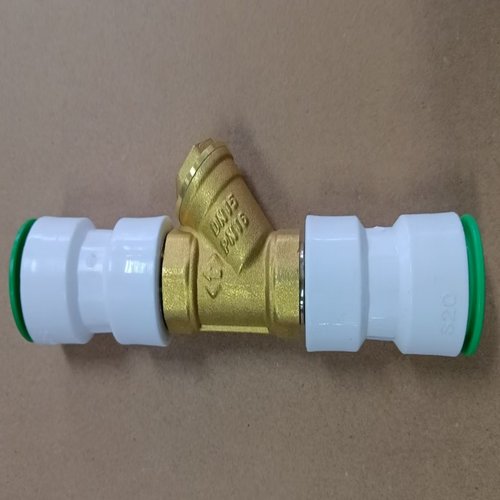 免热熔PPR黄铜过滤器Y型家用自来水水泵PE20快速接头6分25快捷