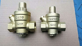 自来水减压阀家用4分外牙DN65净水器电热6分20可调式 压阀全铜带表