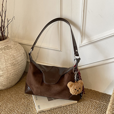 高级感复古手提包包女士2025新款质感通勤单肩斜挎包大容量托特包