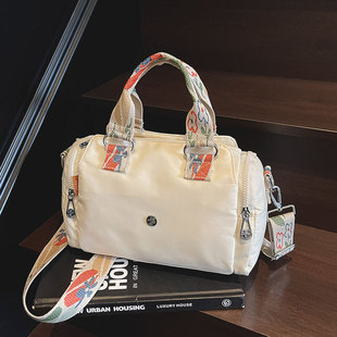 帆布手提包包女式大容量2025新款通勤百搭休闲斜挎包高级感收纳包