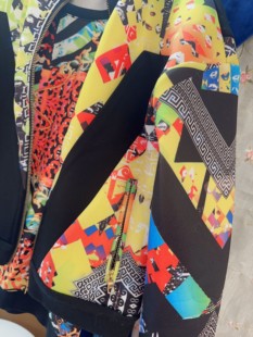 印花太空棉机车服外套 范家高定款 独家春季 新品