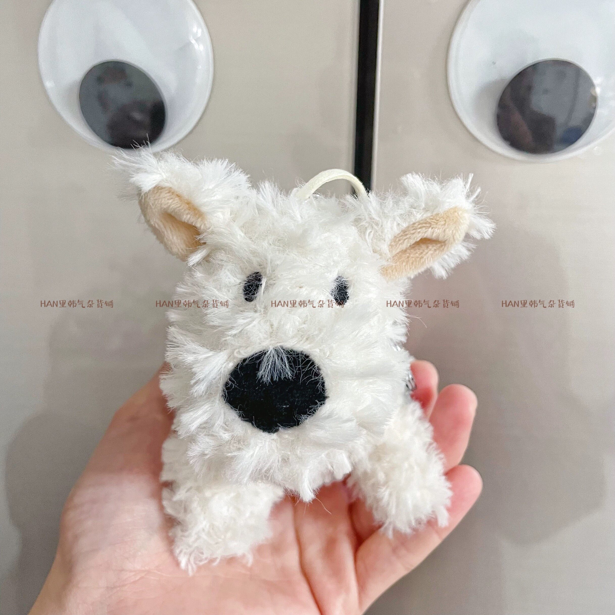可爱西高地礼物书包挂件毛绒卡通小狗帽子挂饰公仔情侣钥匙扣26