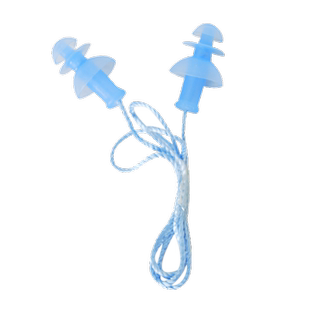 英发游泳耳塞 专业柔软伞状导音有绳螺旋硅胶防水洗澡 习泳装备