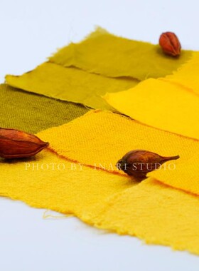 稻荷Inari 栀子 黄色系天然植物染料 草木染材 手工扎染印染DIY