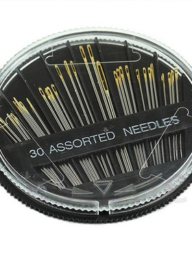 稻荷Inari 手缝针 圆盘针盒 30枚 植物草木印染扎染 DIY工具