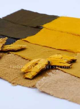 稻荷Inari 虎杖 养缸 黄色系天然植物染料 草木染材 手工扎染DIY