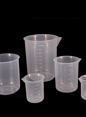 稻荷Inari 加厚pp塑料量杯 500/1000ml 植物草木染液配比 DIY工具