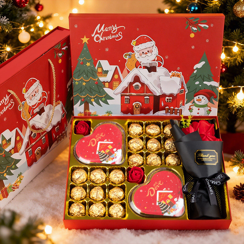德芙牛奶巧克力圣诞节糖果礼盒装