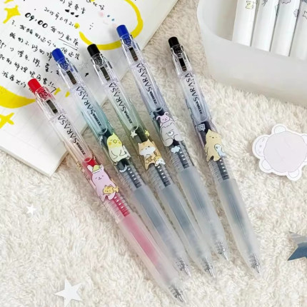 日本ZEBRA斑马JJ15甜梦限定中性笔美梦小动物可爱按动式水笔学生用书写0.5mm顺利笔办公签字笔进口文具笔