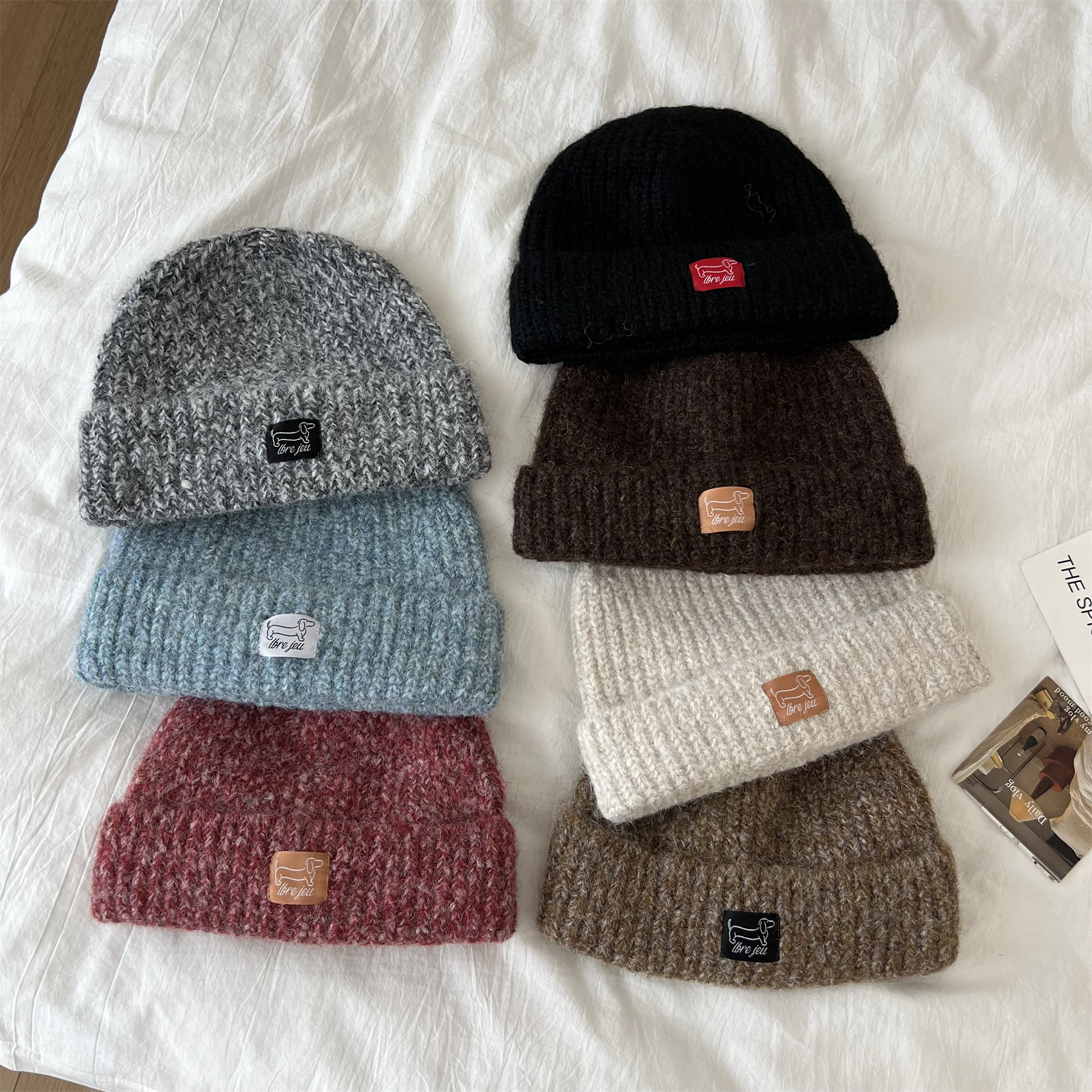 2025新款针织帽女秋冬大头围显脸小百搭保暖情侣冷帽登山毛线帽男