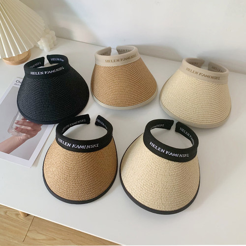 空顶uv防晒帽女夏季防紫外线草帽