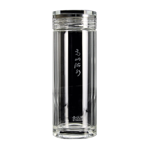 圣以诺隔热泡茶男高双层玻璃杯