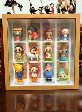 正方形盲盒收纳相框立体中空画框6cm蝴蝶昆虫标本框diy手工展示框