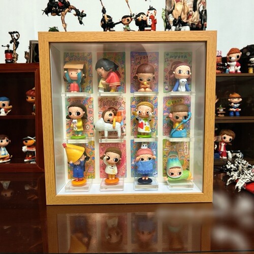 正方形盲盒收纳相框立体中空画框6cm蝴蝶昆虫标本框diy手工展示框