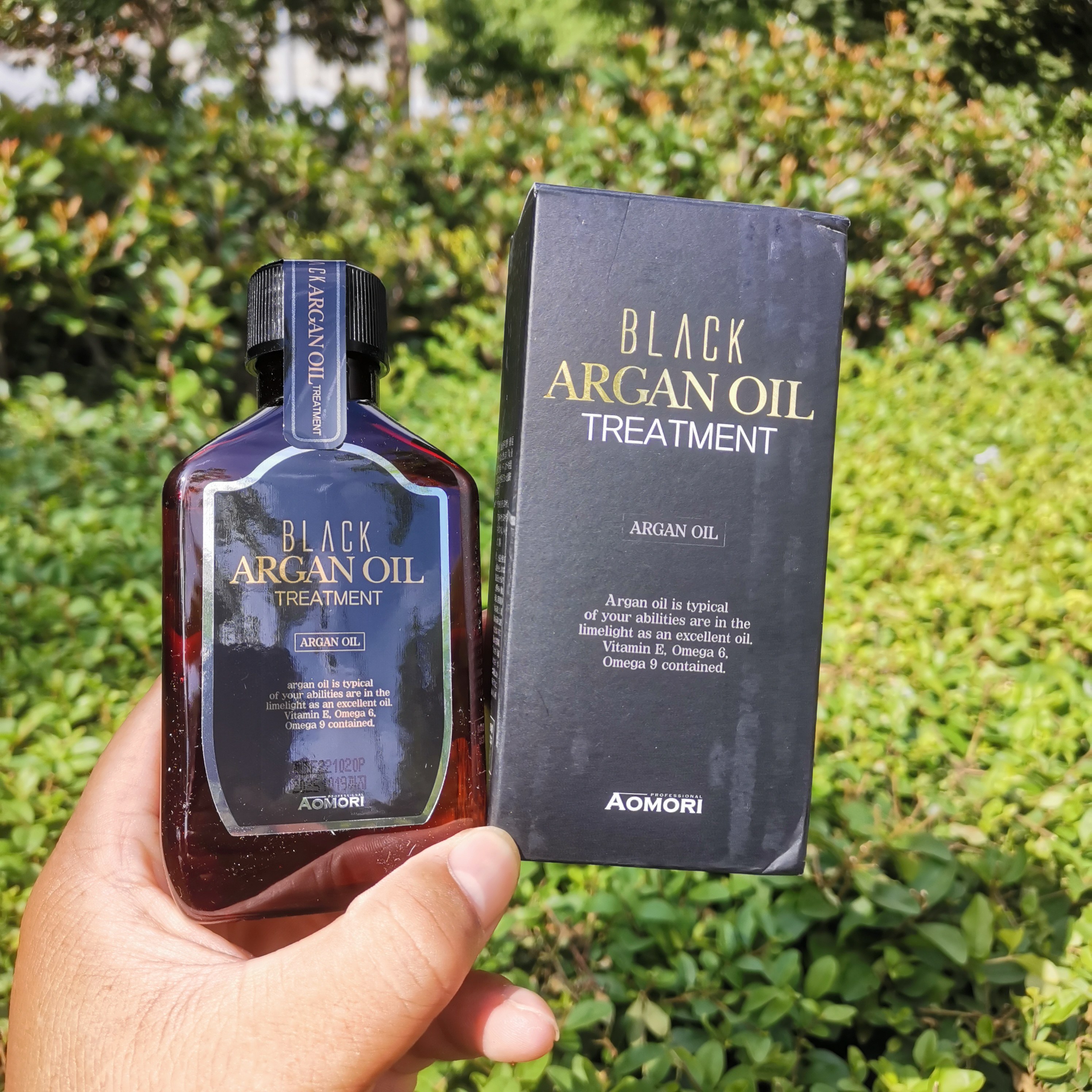 韩国原装AOMORI青森黑阿甘油护发精华油精华素滋润保湿修护补水