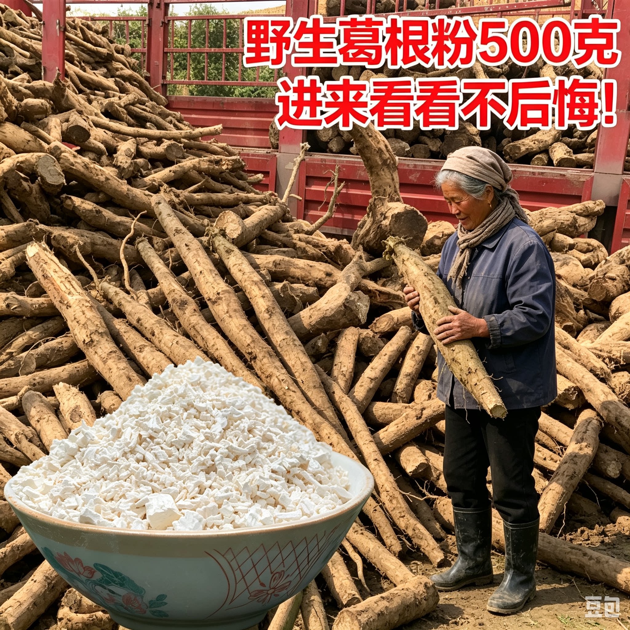 高品质30年野生葛根粉纯天然系列