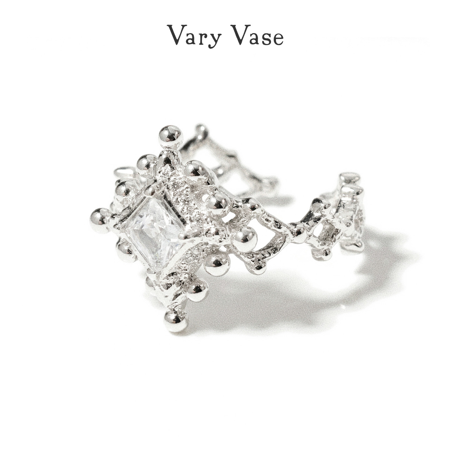 Vary Vase【繁星】原创纯银戒指 超闪订婚精致小众设计开口可调节