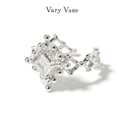 Vary Vase【繁星】原创纯银戒指 超闪订婚精致小众设计开口可调节