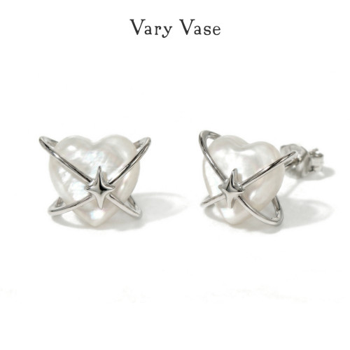 VaryVase星光缠绕爱心耳钉