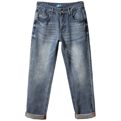 Ретро прямые свободные джинсы, штаны для отдыха, большой размер, свободный прямой крой