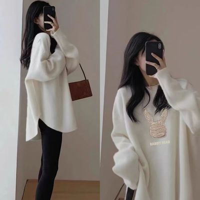 大码胖mm加厚德绒打底衫女上衣卫