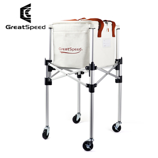 Great 教练车球车大容量折叠可拆卸捡球车 Speed网球伸缩便携式