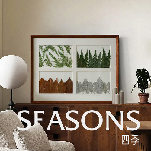 电表箱植物标本装饰挂画