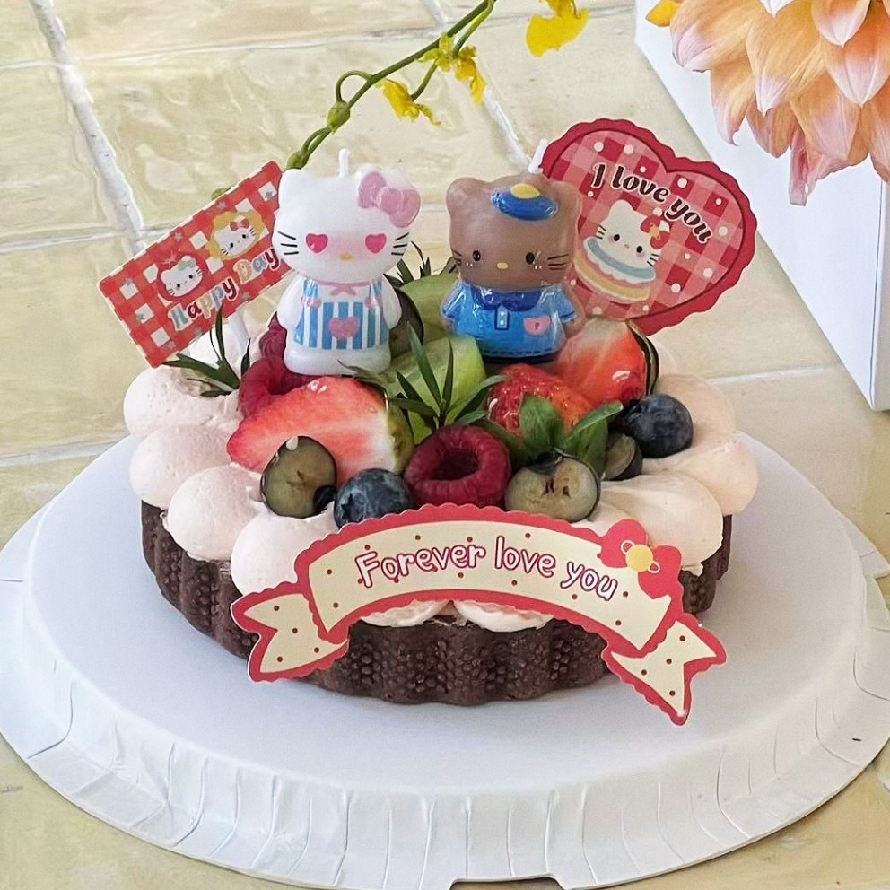 烘焙秘密 214情人节情侣kt猫咪蜡烛 西装裙子凯蒂猫Kitty波点蛋糕,节庆用品/礼品,蜡烛,淘宝优惠券,粉丝福利购,淘宝优惠卷