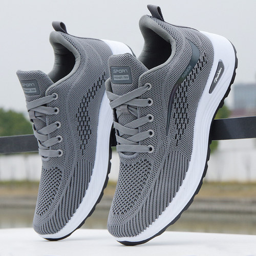 健步鞋男春夏男士软底轻便防滑运动鞋中老年网面透气防臭休闲鞋子