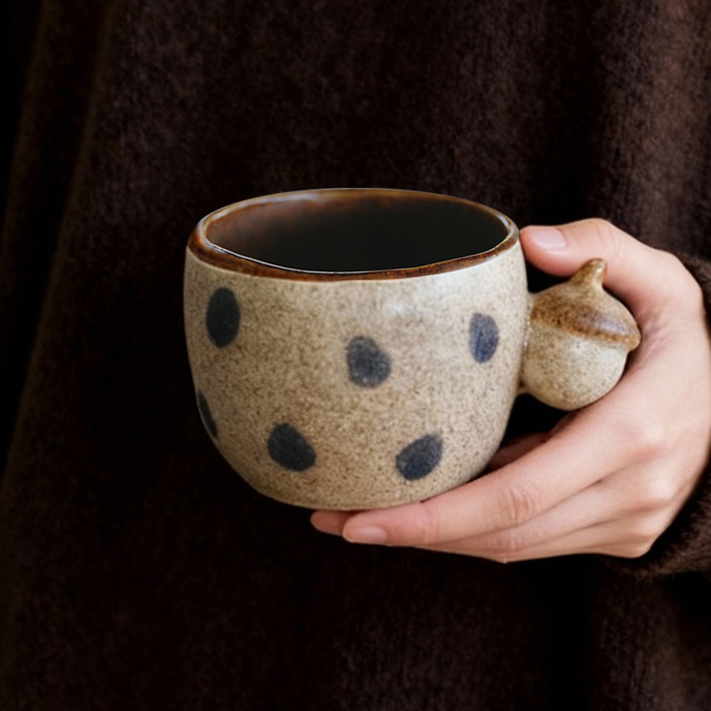 拾器集手握拿铁杯冰美式拉花杯