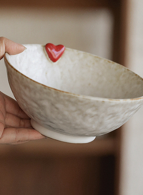 拾器集6寸斗碗可爱好看沙拉蔬菜水果轻食早餐点心甜品釉下彩日式