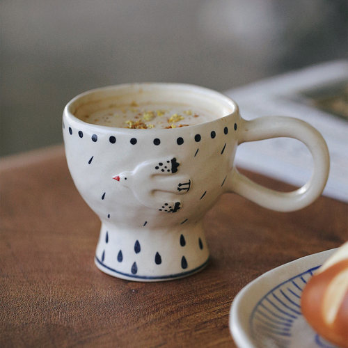 拾器集原创马克杯高脚加厚送礼物