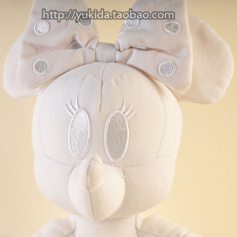迪士尼日本白色公仔毛绒布艺