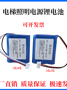 电梯RKP220应急照明对讲电源锂电池组11.1V适用德凌/富士通/广日