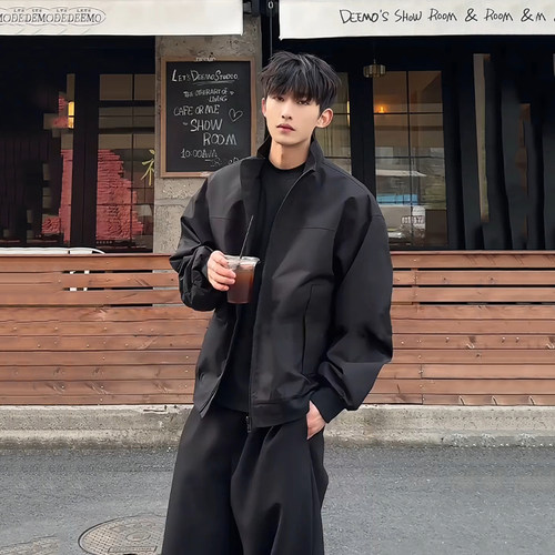 cleanfit飞行夹克外套男款春季