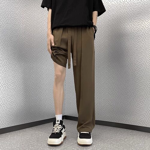 冰丝裤子男夏季薄款高级感痞帅