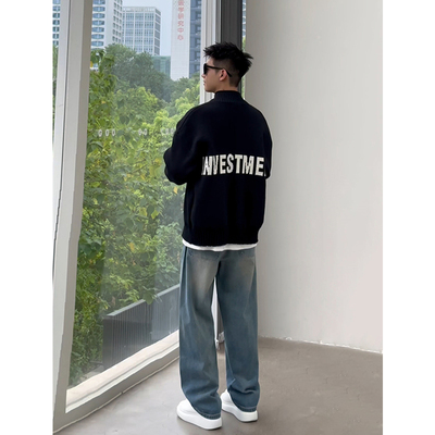 美式复古vibe裤子男款秋冬潮牌