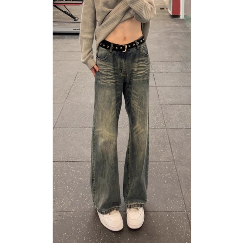 美式高街牛仔裤男款直筒