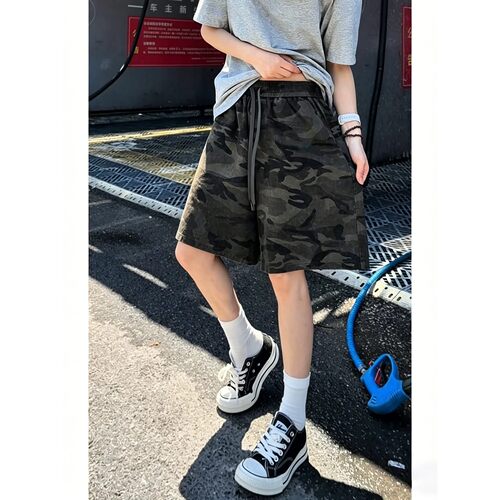 cleanfit美式迷彩工装五分裤男