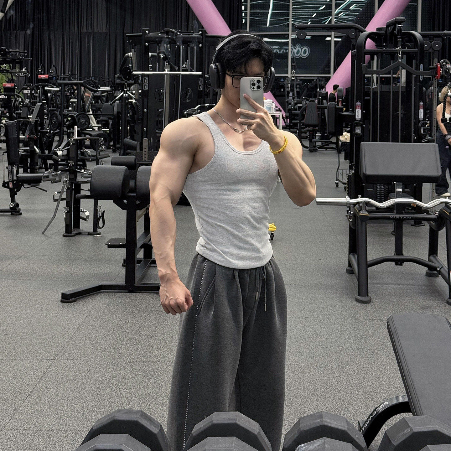 灰色螺纹坎肩运动背心男美式显肌肉健身训练工字汗衫弹力透气T恤,男装,背心,淘宝优惠券,粉丝福利购,淘宝优惠卷