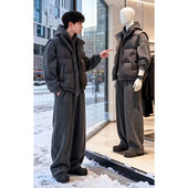 cleanfit美式 背心加厚棉服 保暖叠穿防寒无袖 运动羽绒马甲男款 冬季