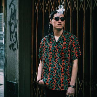 MARIA薄款 非WACKO 日系 LEOPARD春夏古巴领豹纹印花短衬衫 AUG21SS