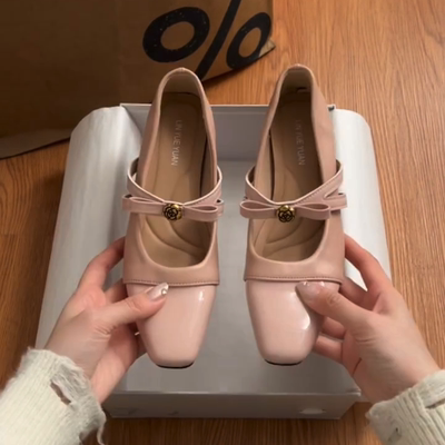 内增高玛丽珍女鞋浅口单鞋