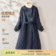 会员8折 IHIMI海谧菱格收腰风衣式 棉服女冬季 长款 大翻领棉衣