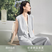 女夏季 套装 IHIMI海谧亚麻水波纹衬衫 通勤显瘦一整套 限时6折