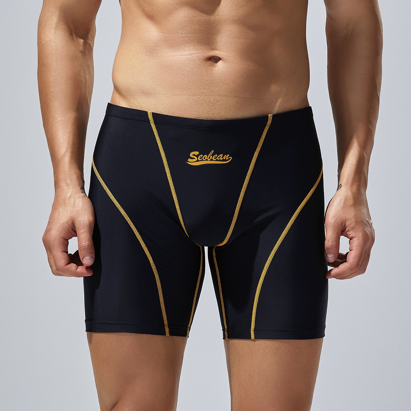 希宾男士泳裤男款速干防尴尬2024 夏季新款温泉游泳装备