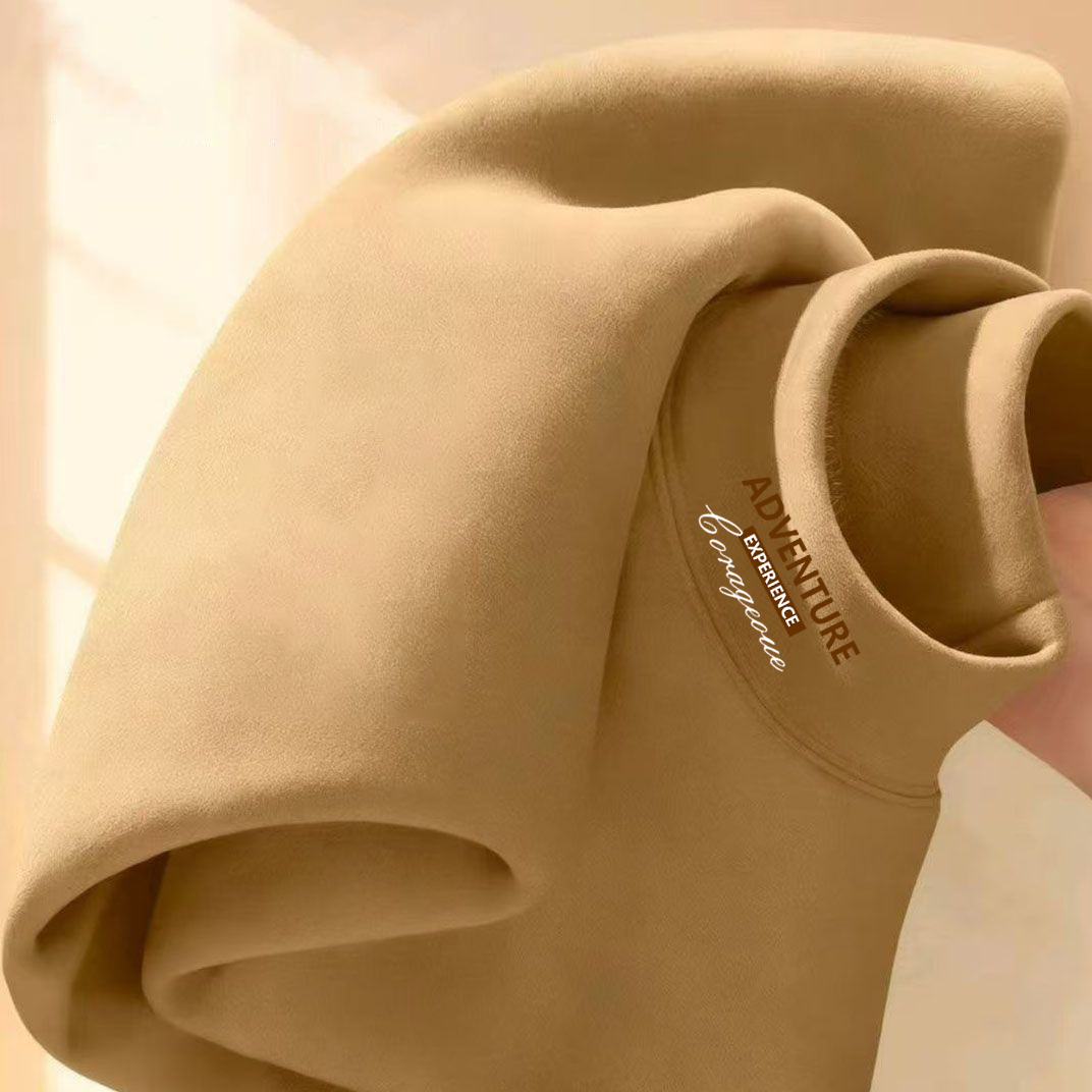 男士卫衣秋冬加厚保暖长袖半高领套头休闲双面德绒保暖蓄热打底衫