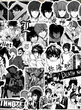 S亡笔记deathnote贴纸夜神月L·Lawliet弥海砂手账贴日漫装饰贴画