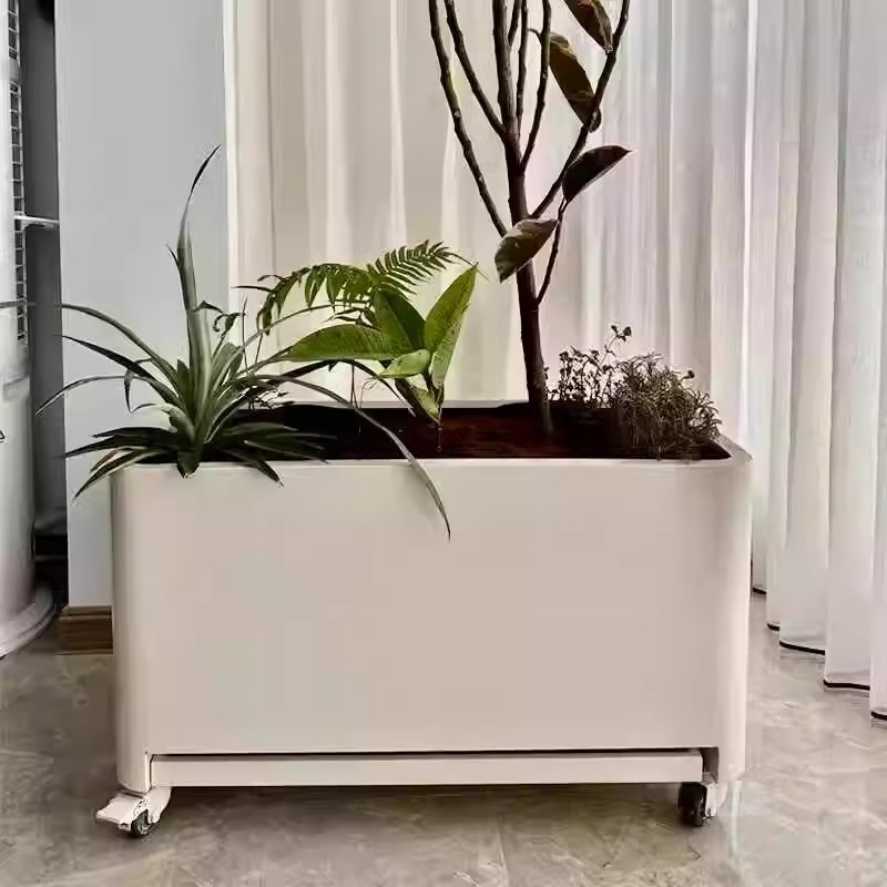 室内带接水盘移动花箱