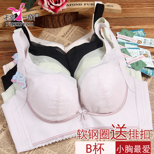 玉姿一族文胸女正品聚拢7835 B杯中薄款软钢圈海藻纤维新款内衣